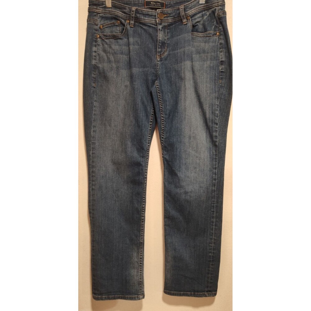 Tommy Bahama Women Blue Jean Size 6 Denim Straight Leg Cotton Blend Low rise